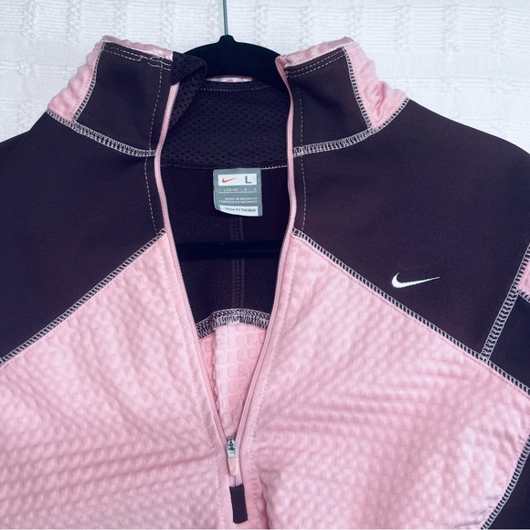 Nike Jackets & Blazers - Nike Women's Pink and Maroon activewear jacket